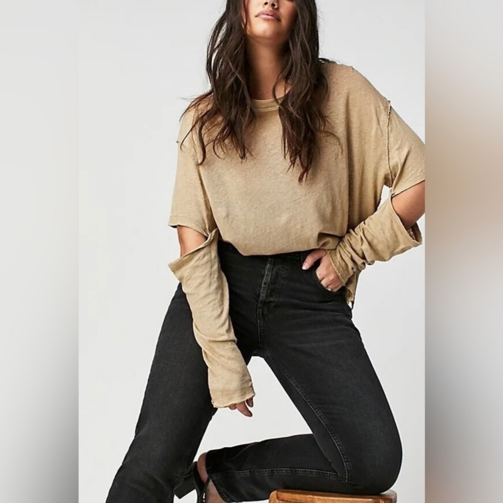 FREE PEOPLE CRVY Siren Low-Rise Straight Jeans NWT - 29